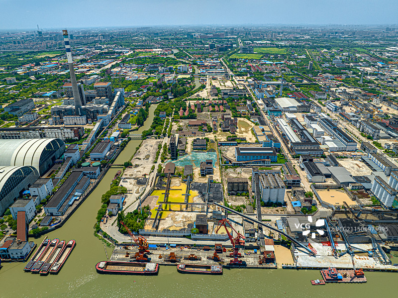 龙吴路4900号棱光实业工业老厂房 原吴泾砖瓦厂 上海石英玻璃厂 吴泾化工区 上海闵行区黄浦江西岸图片素材