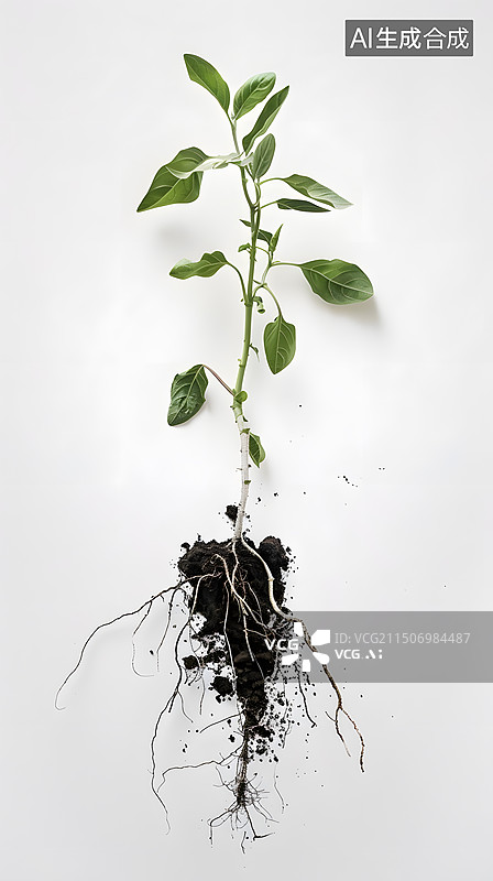 【AI数字艺术】植物生长发芽图片素材
