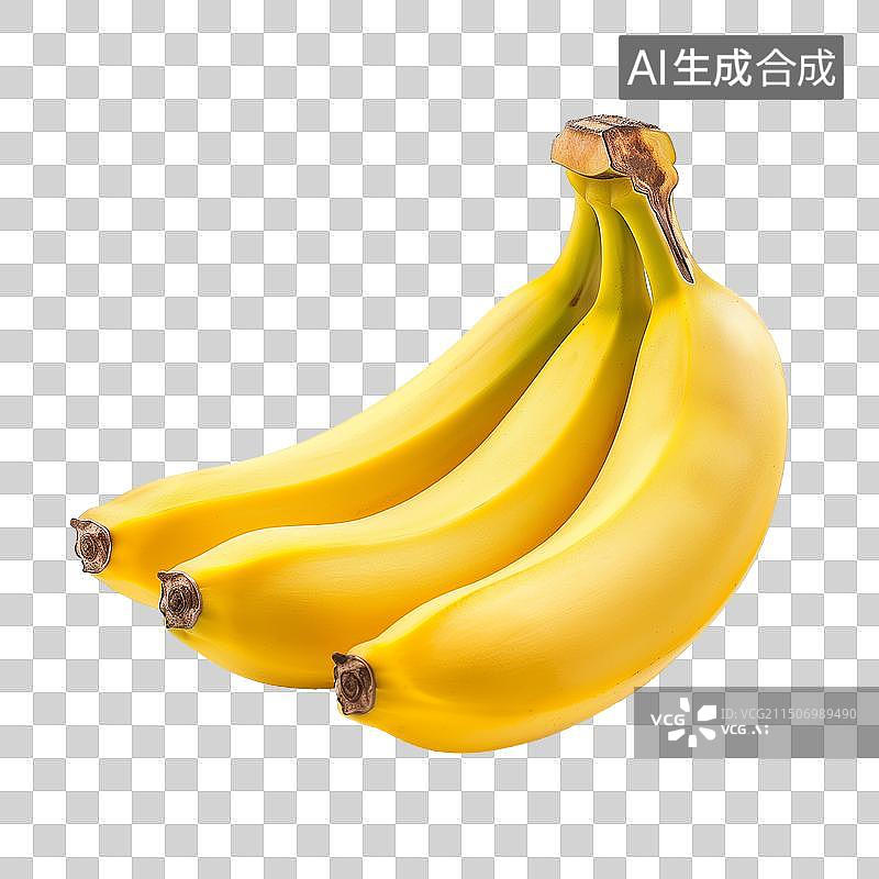 【AI数字艺术】透明背景香蕉图形元素适用于创意海报与设计项目图片素材
