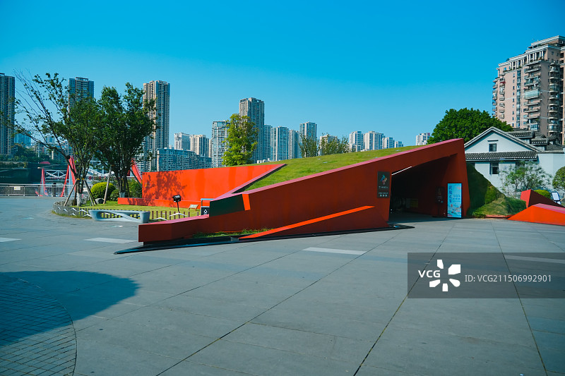 重庆市中山四路 抗战文化一条街   重庆最美一条街图片素材