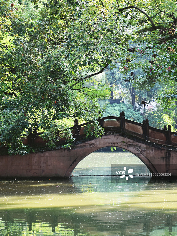 崇州罨画池园林风景图片素材