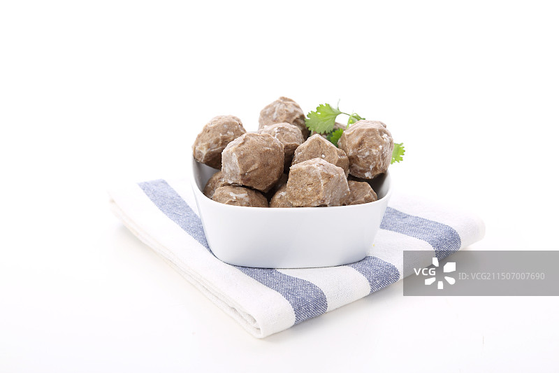 牛肉丸白底图图片素材