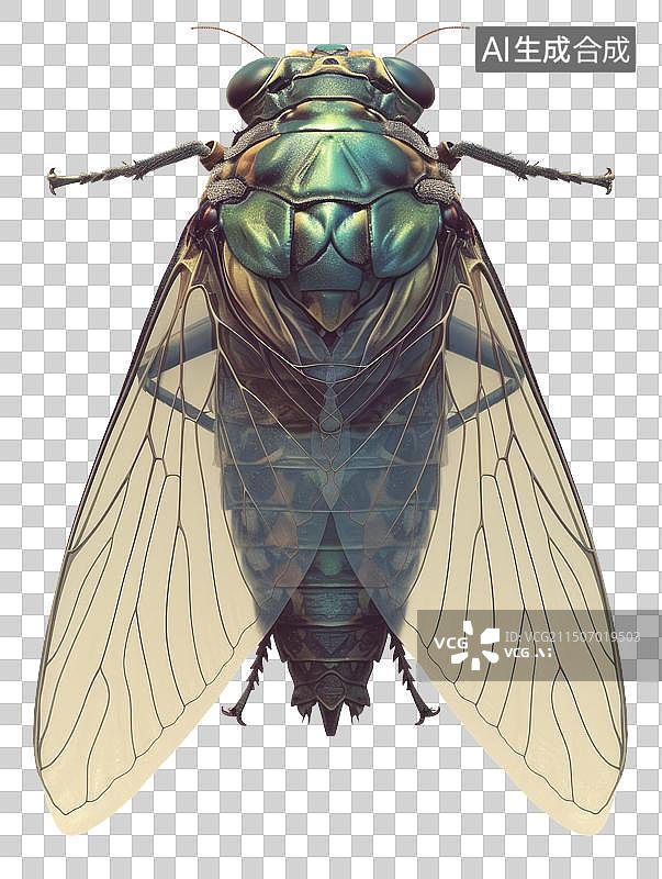 【AI数字艺术】蝉昆虫免抠元素图片素材