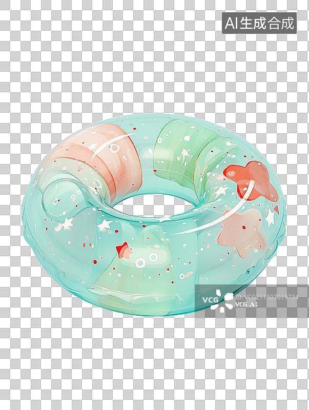【AI数字艺术】游泳圈免抠元素图片素材