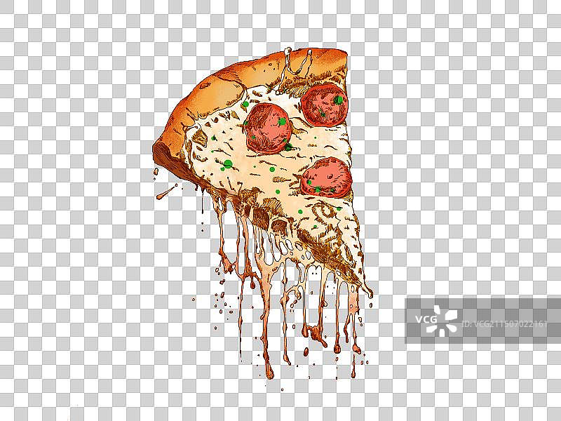 披萨玛莎拉火腿图片素材