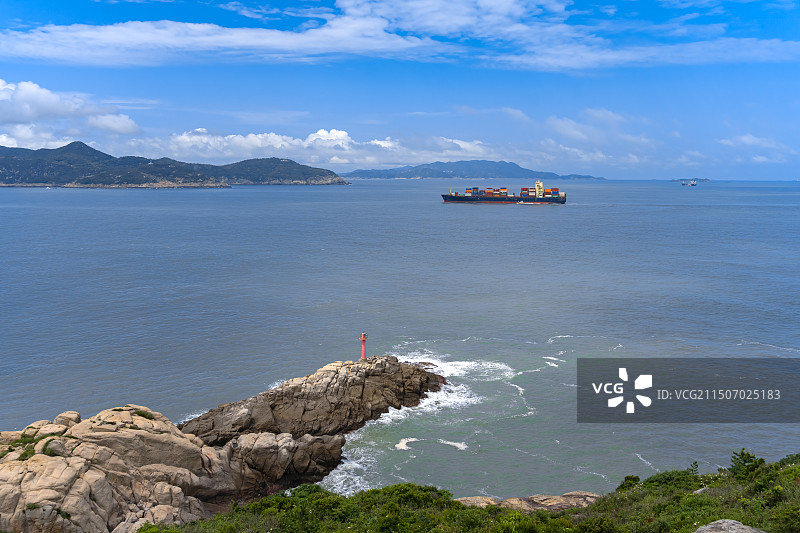 舟山虾峙国际航道图片素材