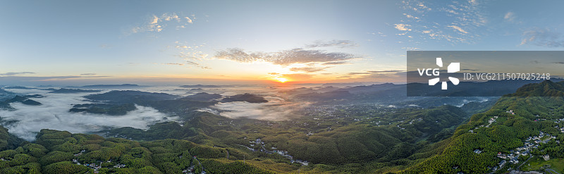 僰王山晨辉图片素材