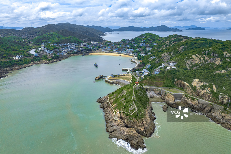 舟山虾峙河泥漕村图片素材