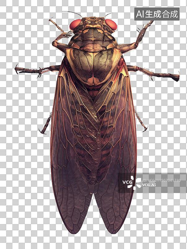 【AI数字艺术】夏日的蝉免抠元素图片素材