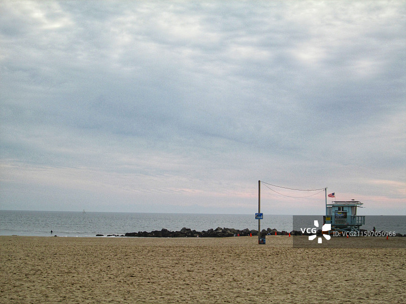 美国圣地亚哥海边黄昏图片素材