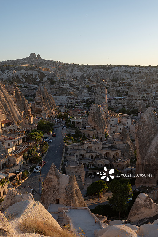 土耳其卡帕多奇亚的喀斯特地貌图片素材