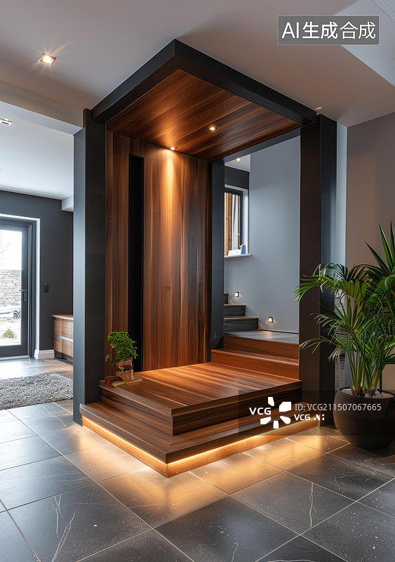 【AI数字艺术】玄关的AI图片图片素材