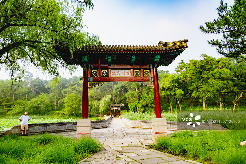 避暑山庄荷花图片素材