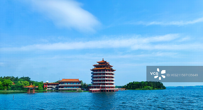 武汉市黄陂区木兰水镇景区图片素材