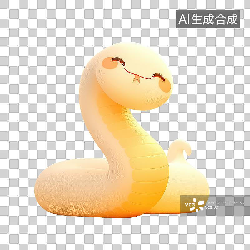 【AI数字艺术】蛇年主题小蛇免抠元素图片素材