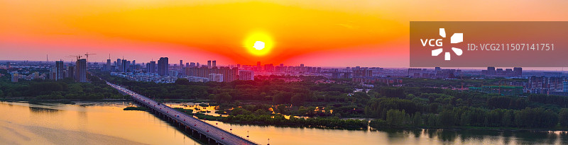 潍坊昌邑，潍河，湿地公园图片素材