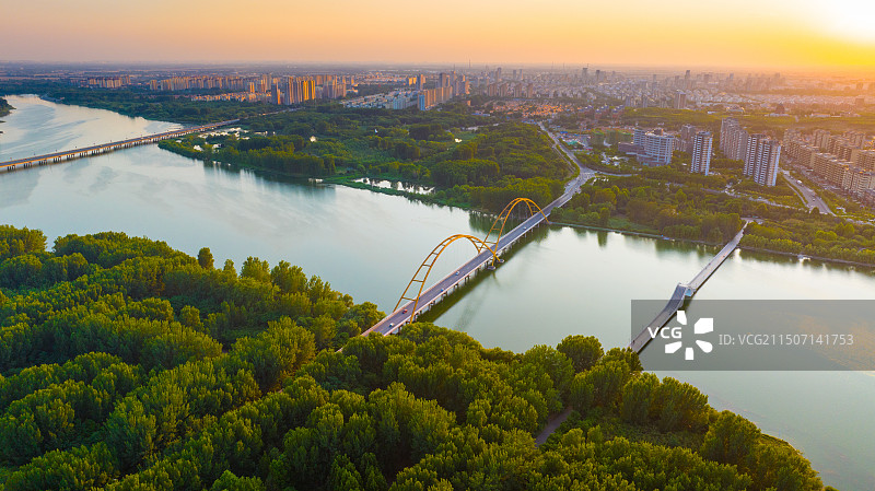 潍坊昌邑，潍河，湿地公园图片素材