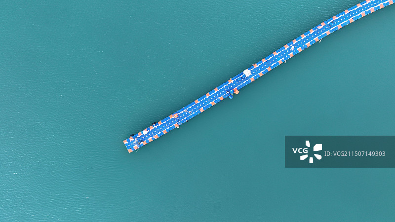 海上船只的高角度视图图片素材