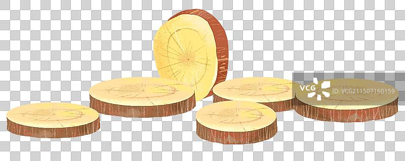 甘草切片图片素材