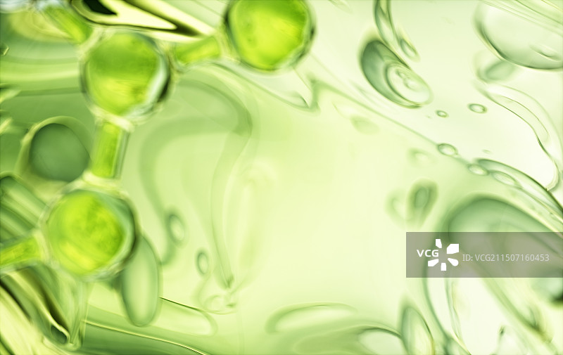 3D渲染的微观粒子精华结构图片素材