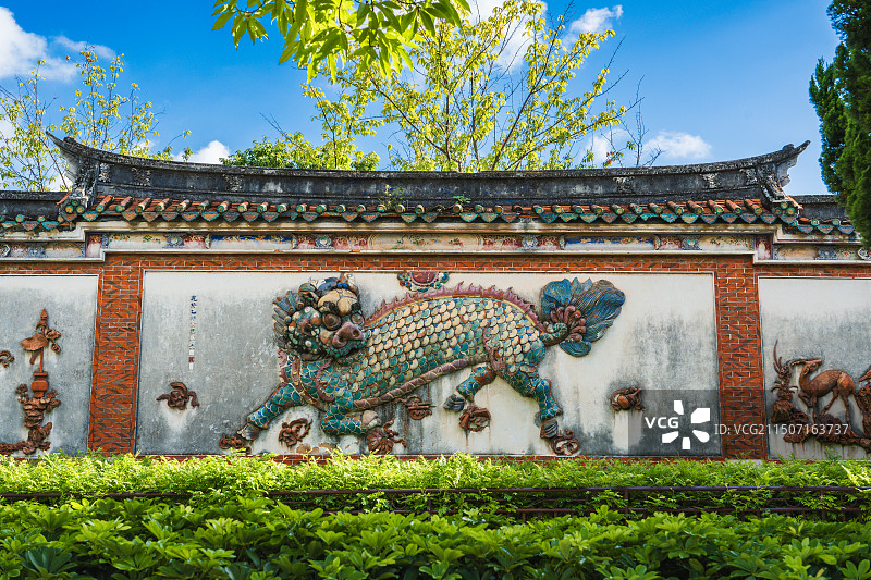 泉州开元寺麒麟壁图片素材