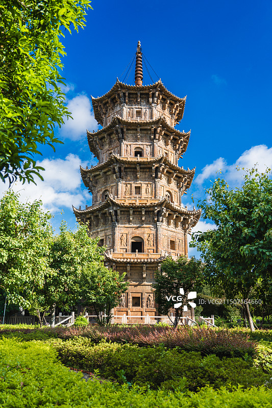 泉州开元寺，东西塔图片素材