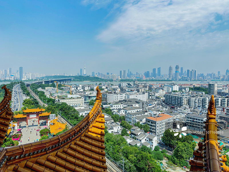 登黄鹤楼 看大武汉图片素材