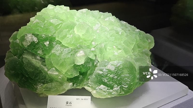 湖南省地质博物馆-萤石（绿色）图片素材