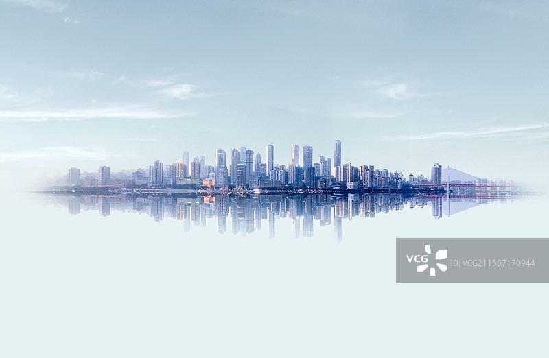 重庆城市天际线图片素材