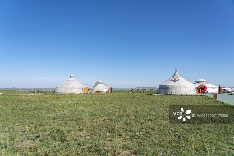 元上都草原蒙古包风景图片素材