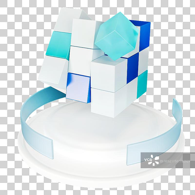 3D立体元素股市金融投资理财图片素材