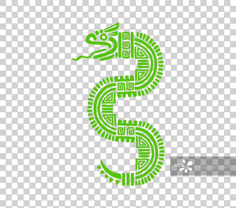 玛雅阿兹特克图腾蛇印加部落符号图片素材