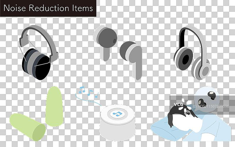 用户友好型降噪产品集合图片素材