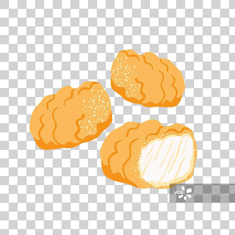 面糊炸鸡块或鸡柳图片素材