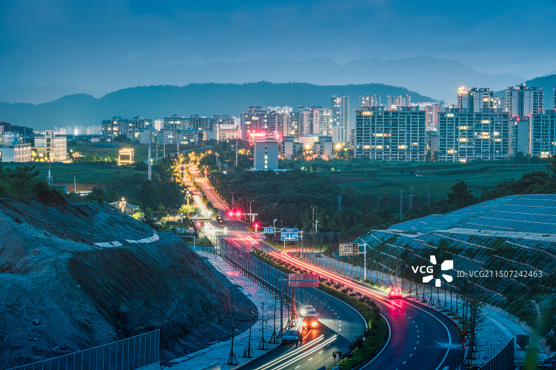兴义市城镇夜景风光图片素材