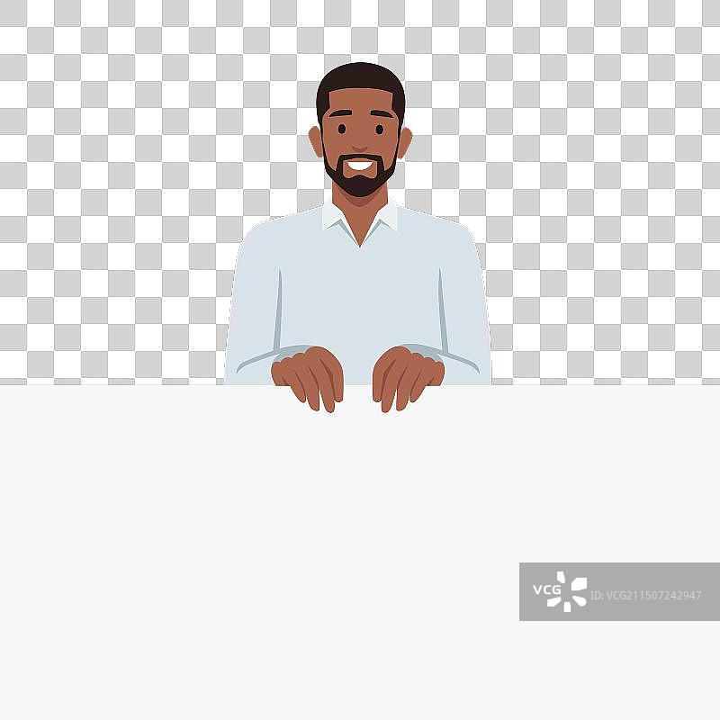 展示东西的年轻男人拿着空图片素材