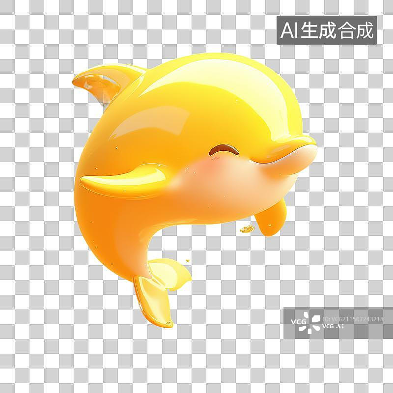 【AI数字艺术】可爱的小海豚免抠元素图片素材