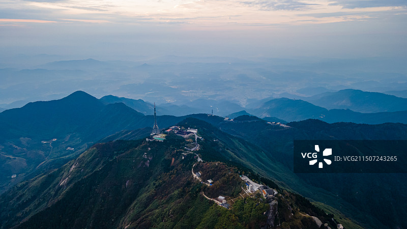 湖南 衡阳 南岳 衡山 日落 晚霞图片素材