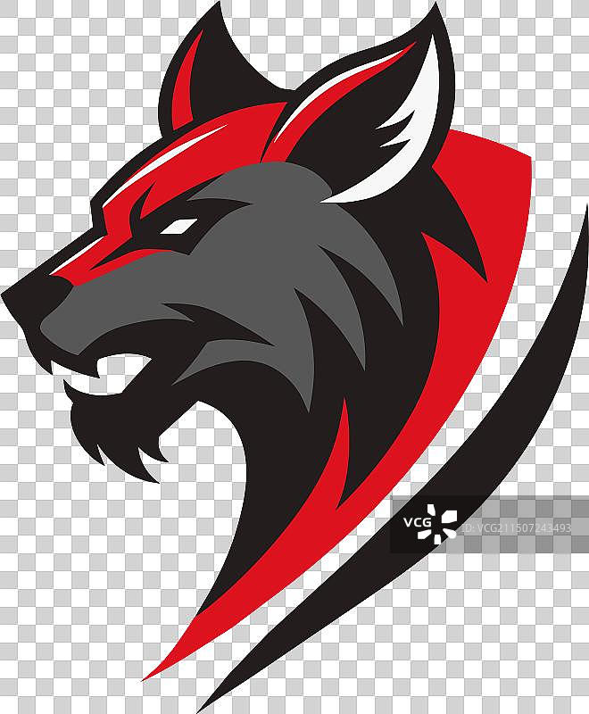 凶猛的鬣狗Logo图片素材