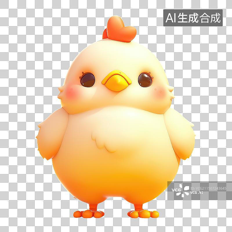 【AI数字艺术】小公鸡鸡年主题元素形象免抠元素图片素材