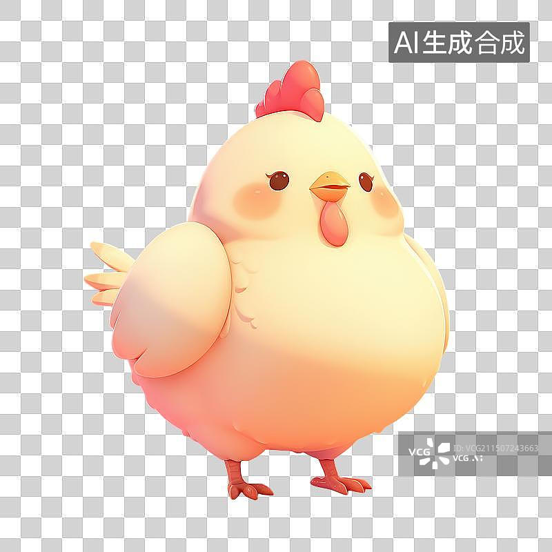 【AI数字艺术】小公鸡鸡年主题元素形象免抠元素图片素材