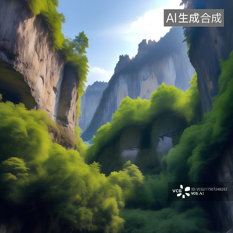 【AI数字艺术】大峡谷风景。图片素材