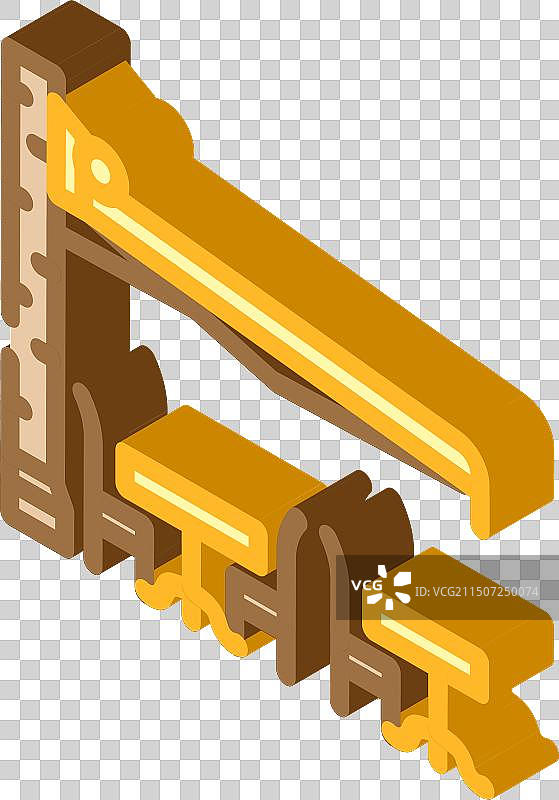 户外街边咖啡馆2.5D等距图标图片素材