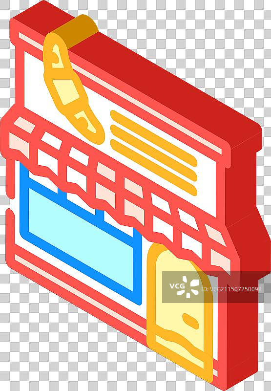 2.5D烘焙咖啡店街景图片素材