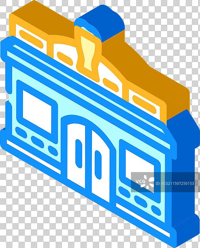 小酒馆街头咖啡馆2.5D图标图片素材