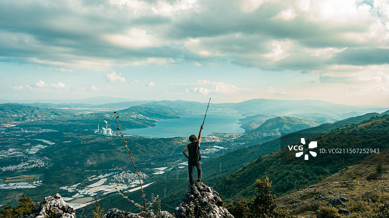 昆明十峰之宜良老爷山徒步风光图片素材