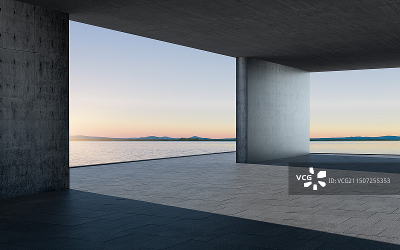 汽车背景_现代建筑_停车场_空间图片素材