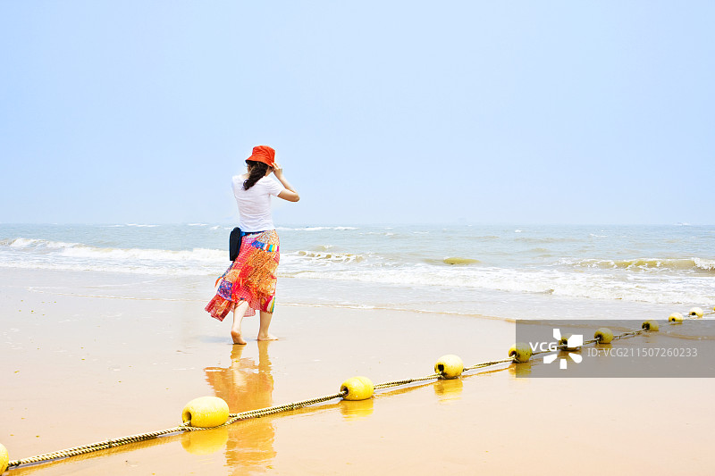 山东省日照市万平口夏日海滨风光图片素材