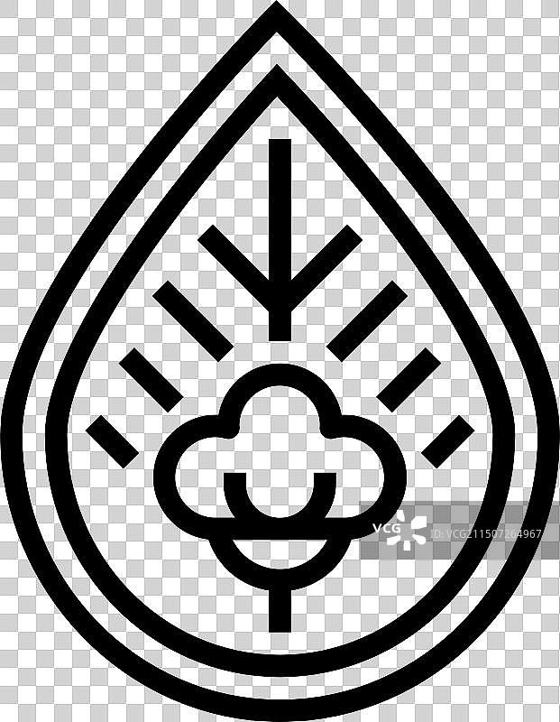 有机棉可持续时尚系列图标图片素材