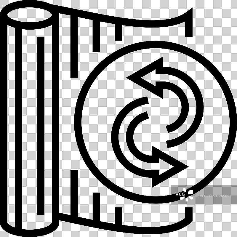 可再生纤维可持续时尚系列图标图片素材